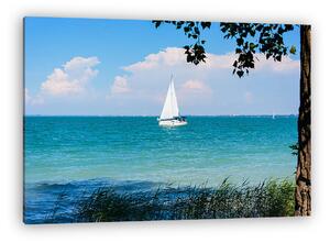 Vitorlás a Balatonon (vászonkép)