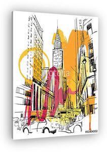 New York Sketch (vászonkép)