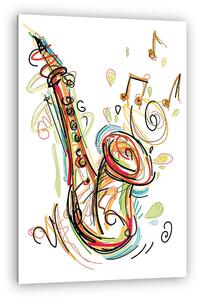Sketchy Sax (vászonkép)