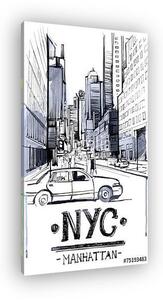 New York Manhattan (vászonkép)