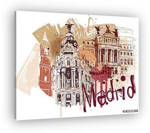 Madrid város (vászonkép)