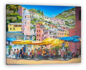 Vernazza, Spanyolország (olajfestmény reprodukció) (vászonkép)