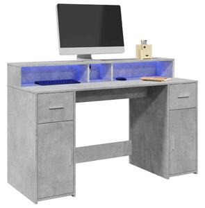 VidaXL LED Íróasztal - 140x55x91 cm