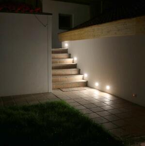 6 darabos modern süllyesztett spotlámpa készlet acél LED-del - Square 7