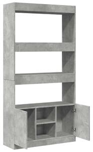 VidaXL Polcrendszer - Betonszürke - 92x33x180 cm