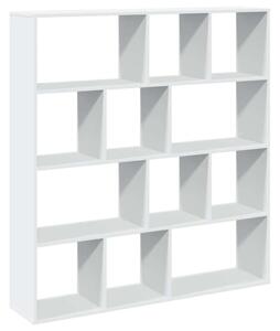 VidaXL Fehér Könyvespolc - 12 Rekeszes - 132x29x141,5cm