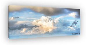 Ég felhők art sunrise background (vászonkép)