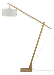 Montblanc állólámpa világosbézs búrával és bambusz szerkezettel - Good&Mojo