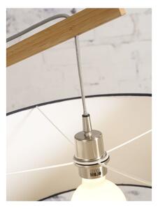 Montblanc állólámpa világosbézs búrával és bambusz szerkezettel - Good&Mojo