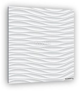 Absztrakt 3d fehér geometrikus háttérkép (vászonkép)