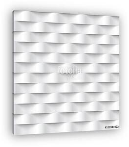 Absztrakt 3d fehér geometrikus háttérkép (vászonkép)