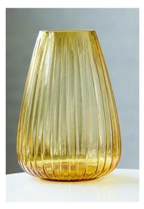 Kusintha sárga üveg váza, magasság 22 cm - Bitz
