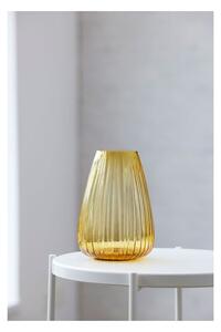 Kusintha sárga üveg váza, magasság 22 cm - Bitz