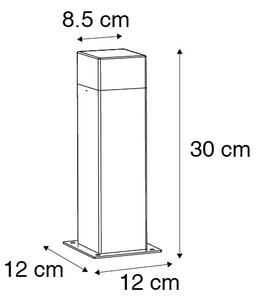 Kültéri lámpa 30 cm antracittal, földtüskével és kábelhüvelygel - Denmark