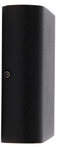 Modern kültéri fali lámpa fekete 11,5 cm beépített LED-del IP65 - Batt