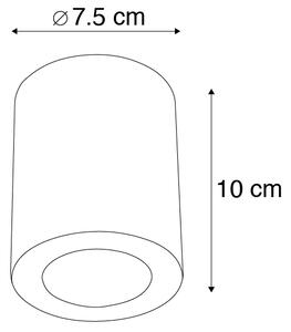 Modern spotlámpa fehér 7,5 cm - Tuba