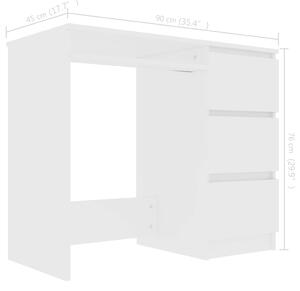 VidaXL fehér forgácslap íróasztal 90 x 45 x 76 cm