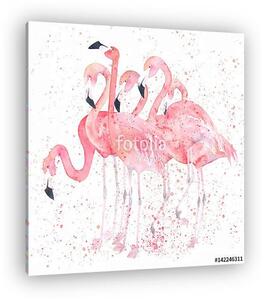 Flamingók (vászonkép)
