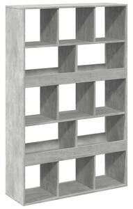 VidaXL Könyvespolc - 13 Rekeszes - Betonszürke - 100x33x156,5cm