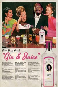 Plakát Ads Libitum - Gin and Juice, (40 x 60 cm)