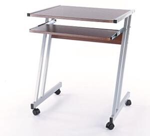 Irodai asztal B-233 sötétbarna / aluminium