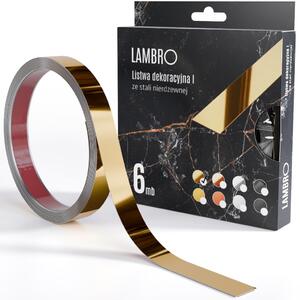 Ambro öntapadós díszcsík arany fényes 10-20mm