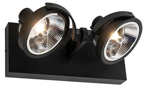 Modern fekete reflektor 2 lámpás - Master 111