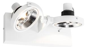 Modern spotlámpa fehér 2-lámpás - Master 111