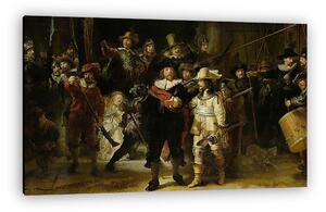 Rembrant van Rijn: Éjjeli őrjárat (vágott verzió) (vászonkép)