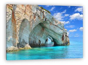 Blue cav es a Zakynthos szigeten - Görögország (vászonkép)