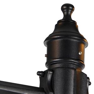 Fekete kültéri lámpa 220 cm 2-lámpás IP44 - Havana