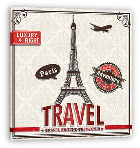 Vintage Paris Travel vakáció plakát (vászonkép)