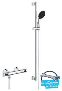 Grohe Precision Flow - Zuhanyszett termosztáttal, króm 34805001