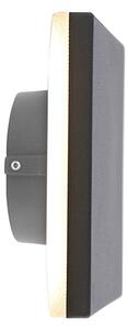 Design fali lámpa szürke alumínium 15 cm LED-del 9W - Skyf