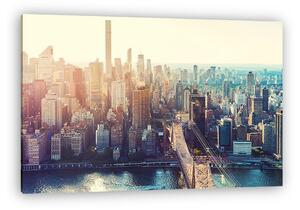 A New York-i városkép légifelvétele (vászonkép)