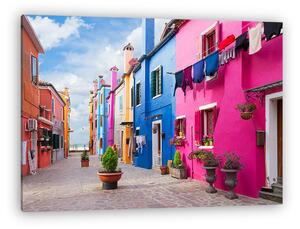 Burano sziget, Velence, Olaszország (vászonkép)