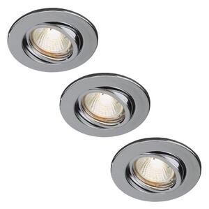 Philips Philips 59902/11/16 - KÉSZLET 3x Fürdőszobai beépíthető lámpa 1xGU10/35W M0835A