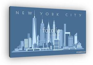 New York City Skyline, (vászonkép)