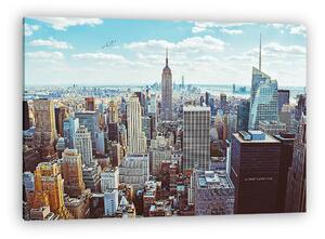 New York City (helikoptertől kapott) (vászonkép)