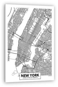 Vektor poszter térkép város New York (vászonkép)
