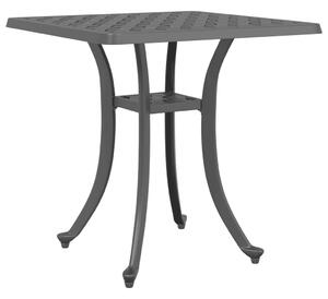 VidaXL fekete öntött alumínium kerti asztal 53 x 53 x 53 cm
