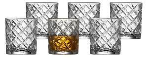 Diamond 6 db-os whiskys pohár készlet, 350 ml - Lyngby Glas
