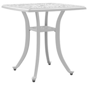 VidaXL fehér öntött alumínium kerti asztal 53 x 53 x 53 cm