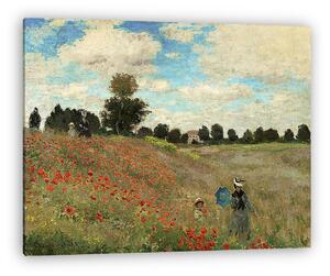 Claude Monet: Pipacsamező - színverzió 1. (vászonkép)
