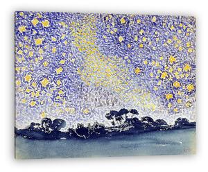 Henri-Edmond Cross: Tájkép csillagokkal - színverzió 1. (vászonkép)