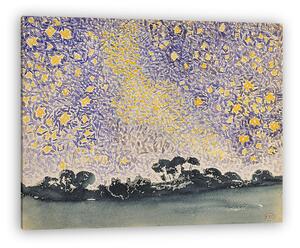Henri-Edmond Cross: Tájkép csillagokkal (vászonkép)