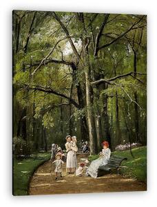 Munkácsy Mihály: Sétány a Park Monceauban (vászonkép)