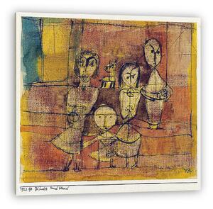 Paul Klee: Kinder und Hund - színverzió 1. (vászonkép)