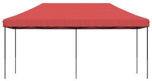 VidaXL burgundi összecsukható felugró rendezvénysátor 580x292x315 cm