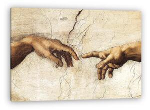 Michelangelo: Ádám teremtése (1508-1512) - részlet (vászonkép)